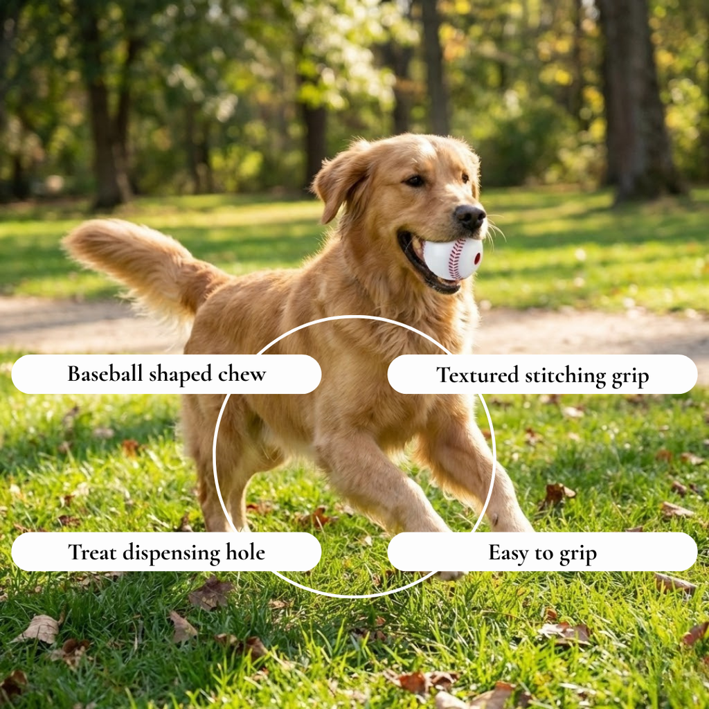 Baseball-Shaped Rubber  Toy