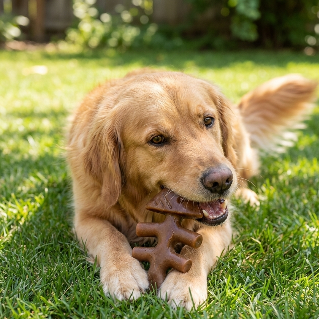 Fishbone Chew Dog Toy