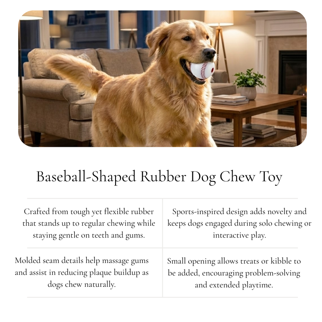 Baseball-Shaped Rubber  Toy