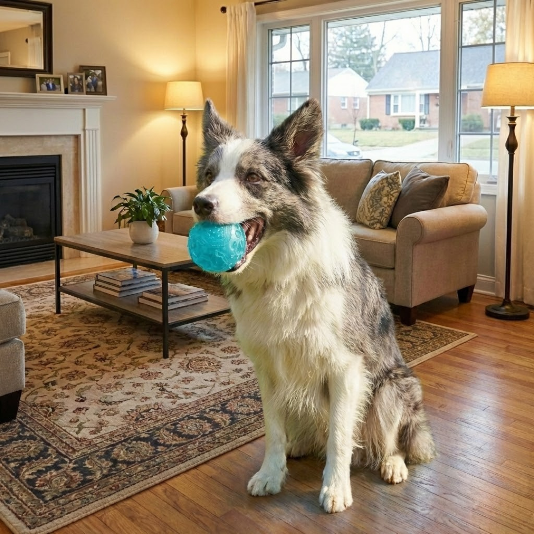 Textured Spiky Rubber Dog Ball