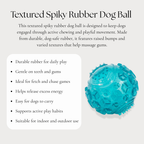Textured Spiky Rubber Dog Ball