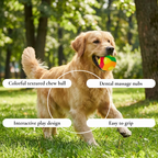 Multi-Texture Rubber Dog Ball