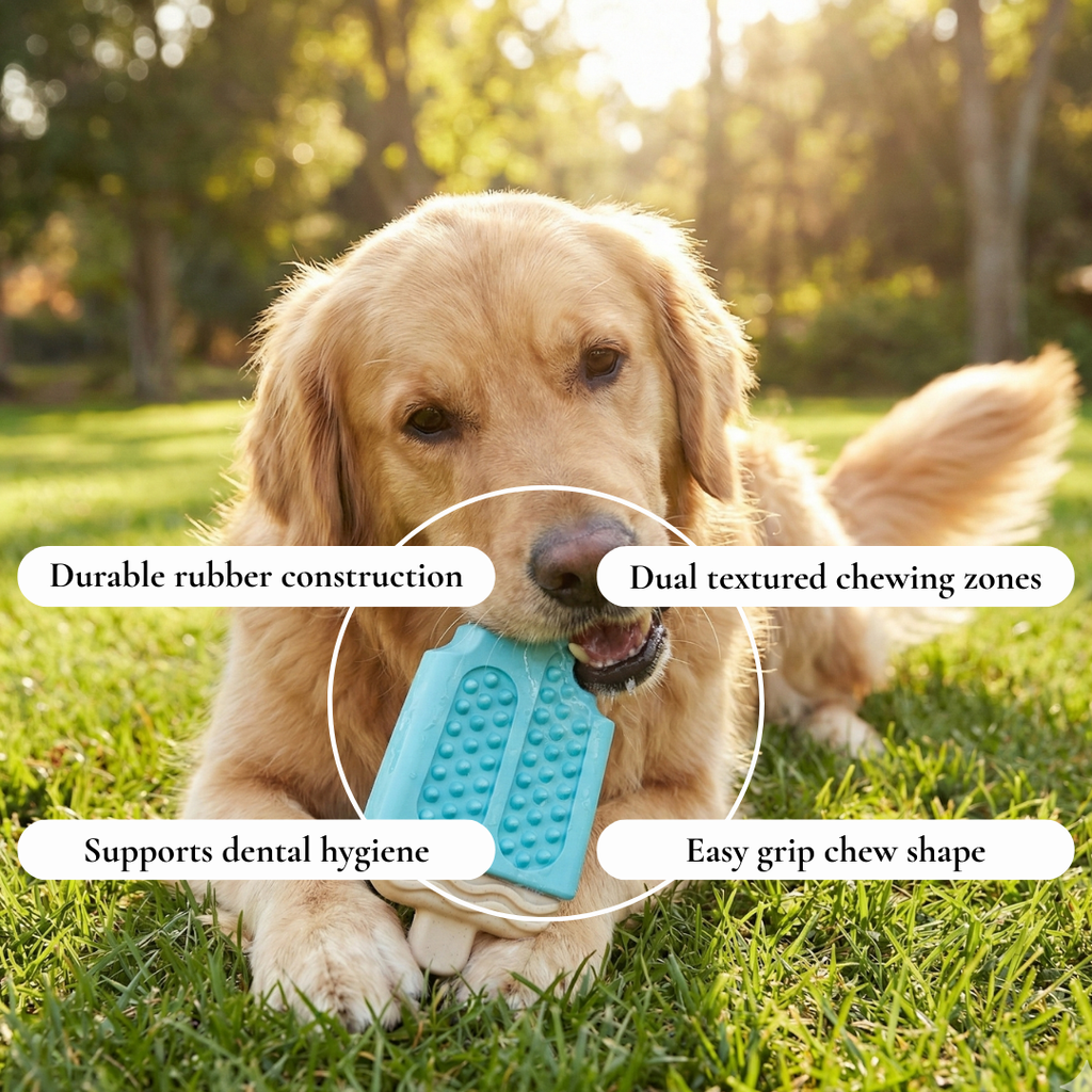 Vanilla Popsicle Chew Dog Toy