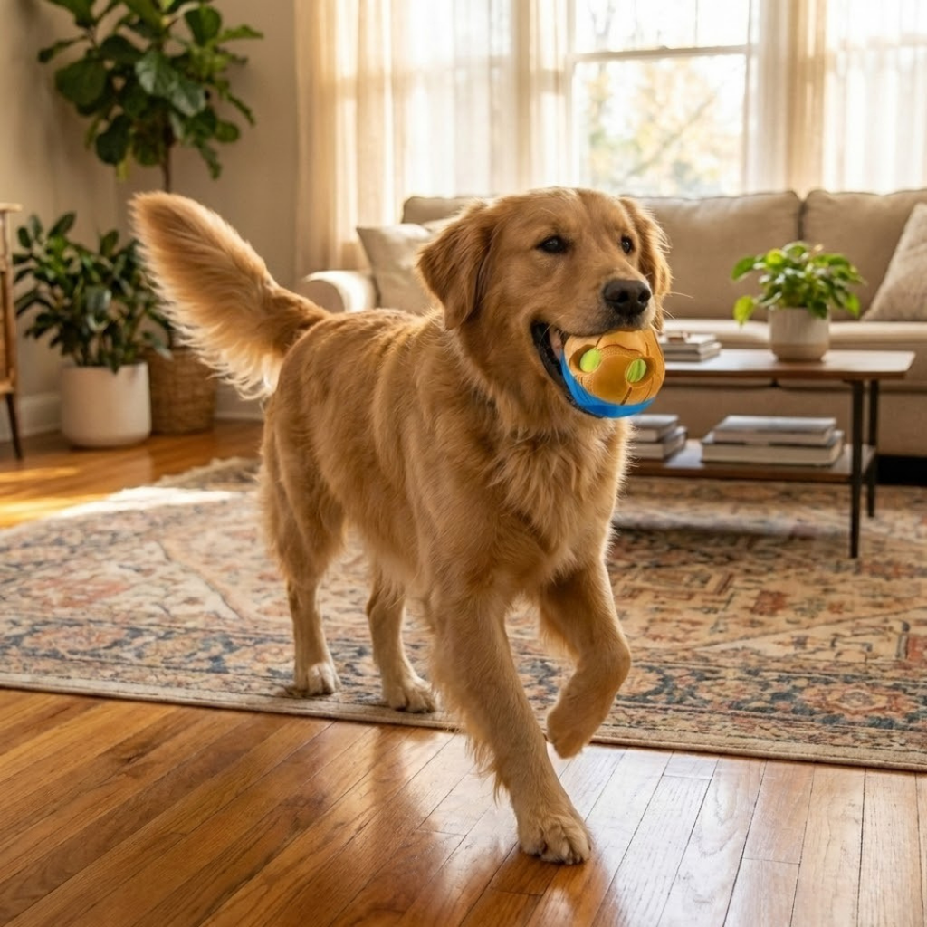 Hollow Rubber Dog Ball