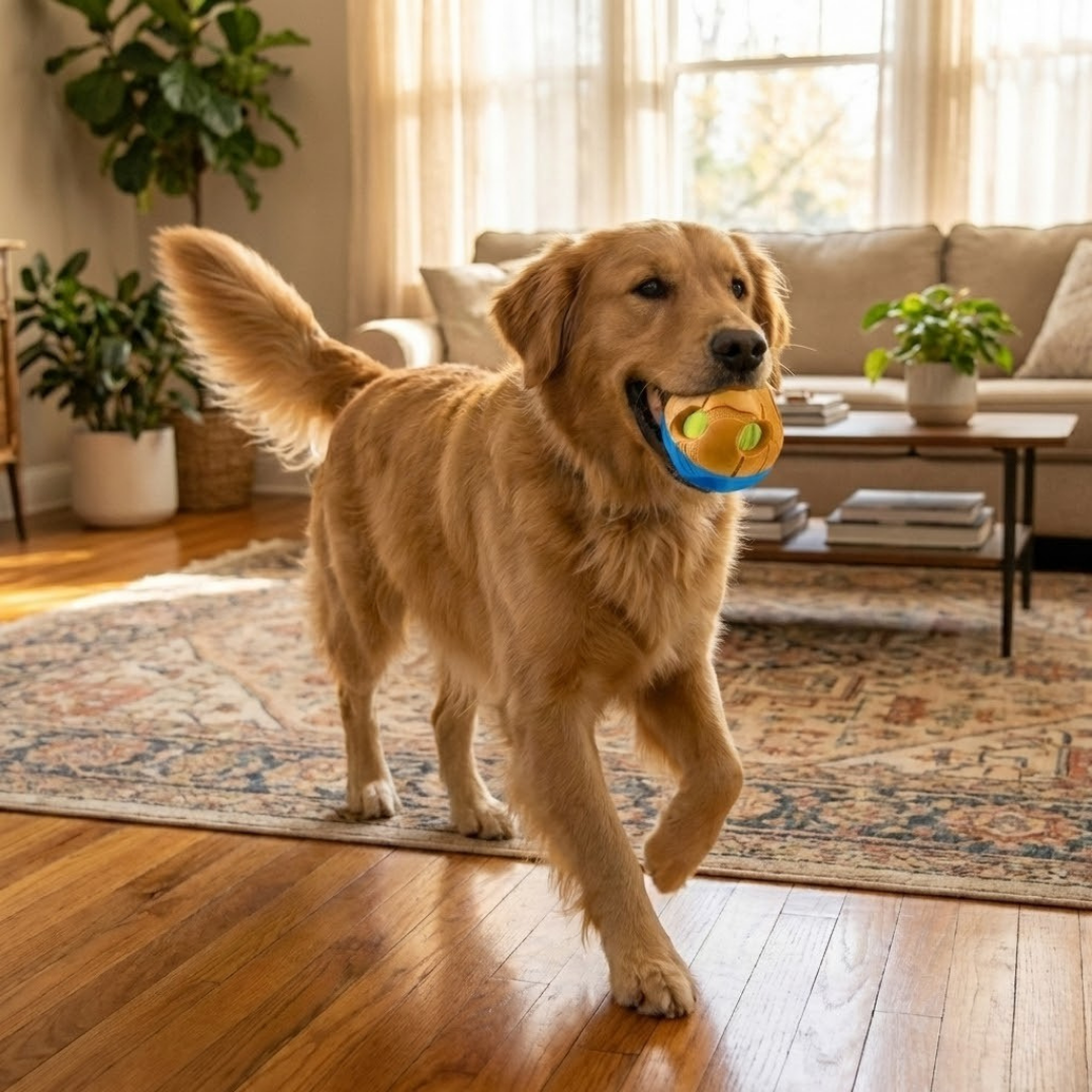 Hollow Rubber Dog Ball