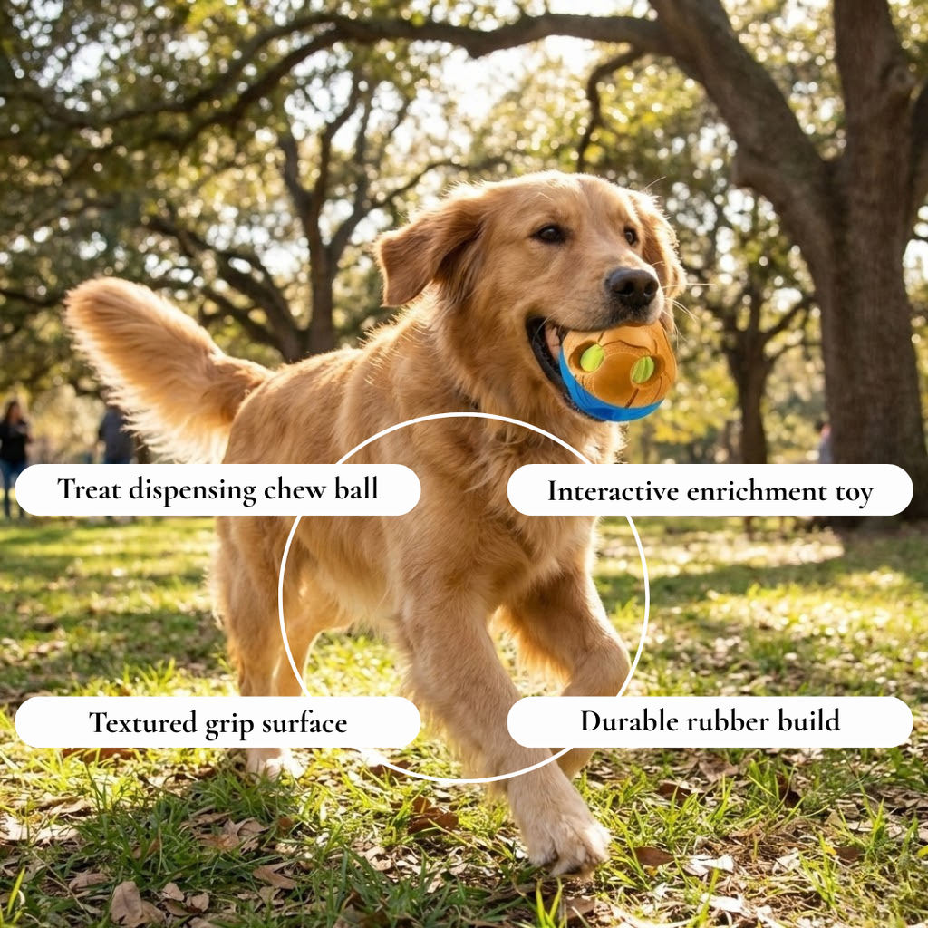 Hollow Rubber Dog Ball