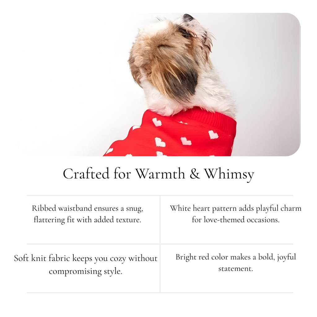 Red Heart Knit Skirt