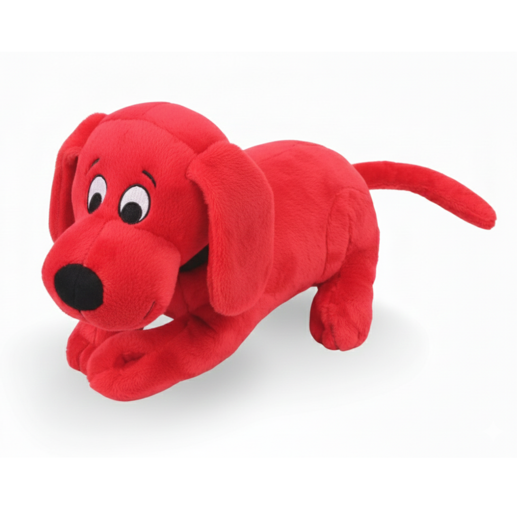 Red Plush Dog Toy