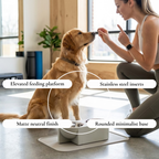 Dual Pet Feeder - Matte Finish