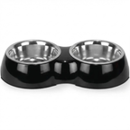 Dual Pet Bowl with Stainless Steel