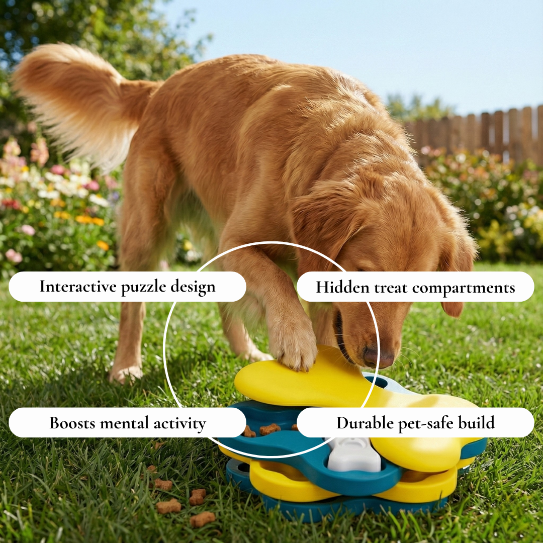 Interactive Puzzle Treat Dog Toy