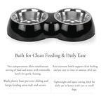 Dual Pet Bowl with Stainless Steel