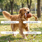 Plush Football Rope Dog Toy
