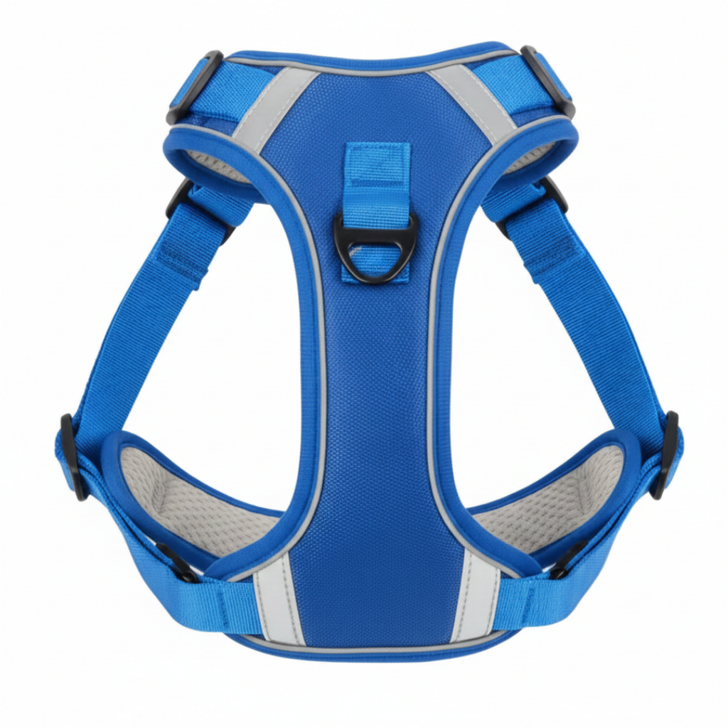 Blue Reflective Padded Harness