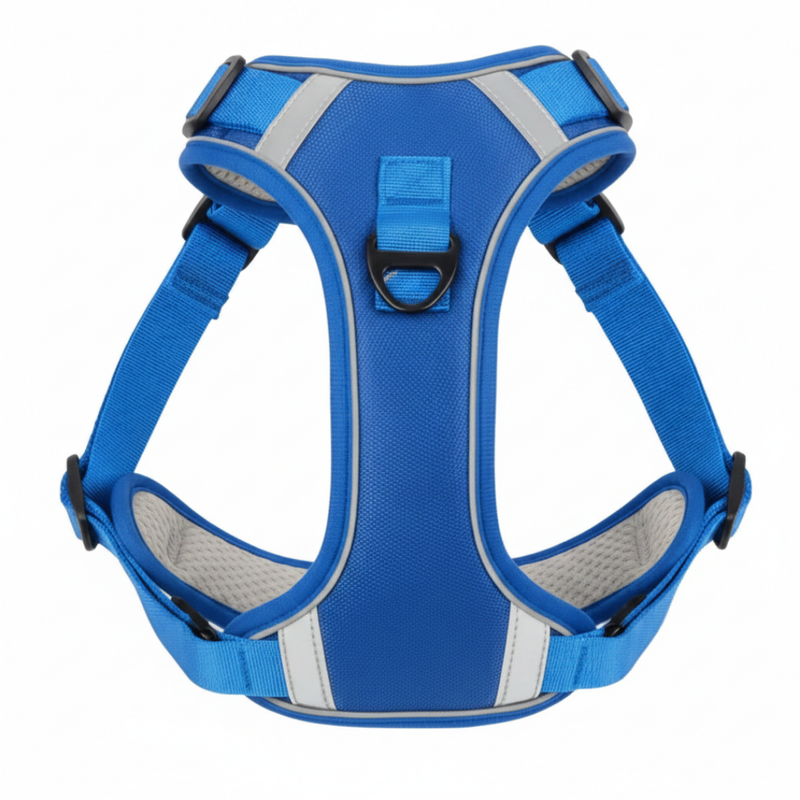 Blue Reflective Padded Harness