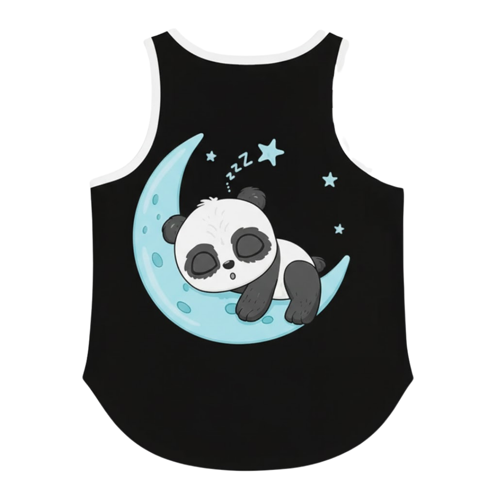 Panda Moon Sleeveless Shirt