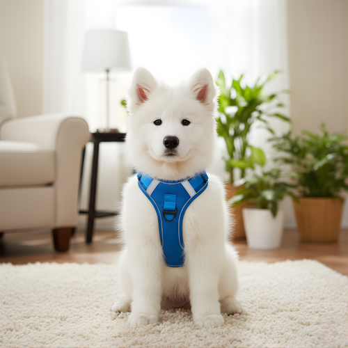 Blue Reflective Padded Harness