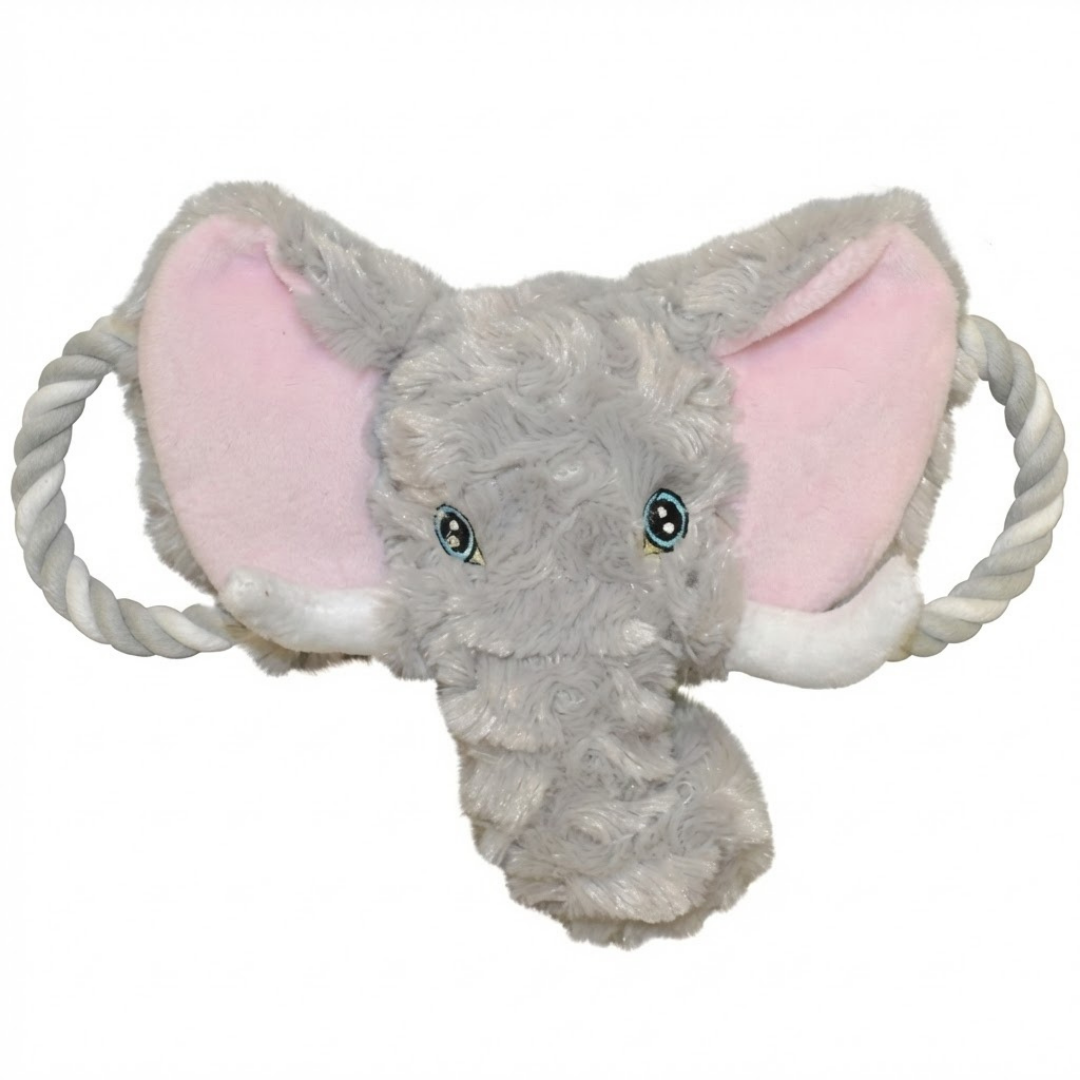 Plush Elephant Rope Dog Toy