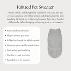 Knitted Pet Sweater