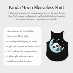 Panda Moon Sleeveless Shirt