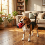 Ladybug Treat Rubber Dog Toy