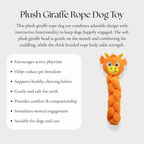 Plush Giraffe Rope Dog Toy