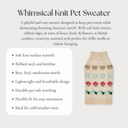 Whimsical Knit Pet Sweater
