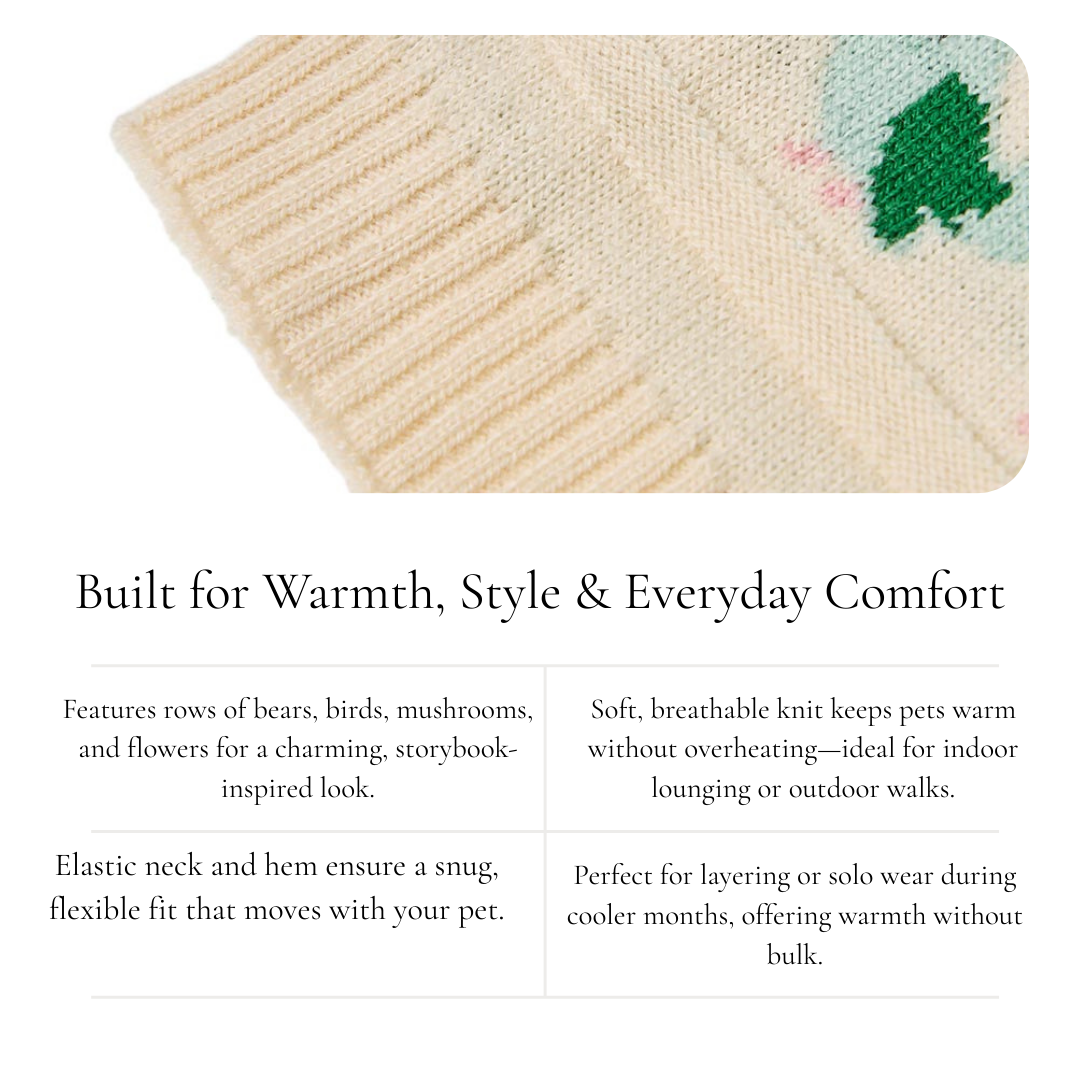 Whimsical Knit Pet Sweater