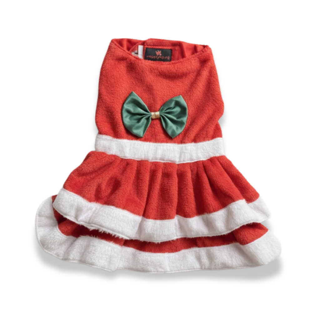 Waggy Pooch Red Festive Pet Dress