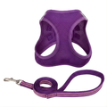 Purple Mesh Harness & Leash Set