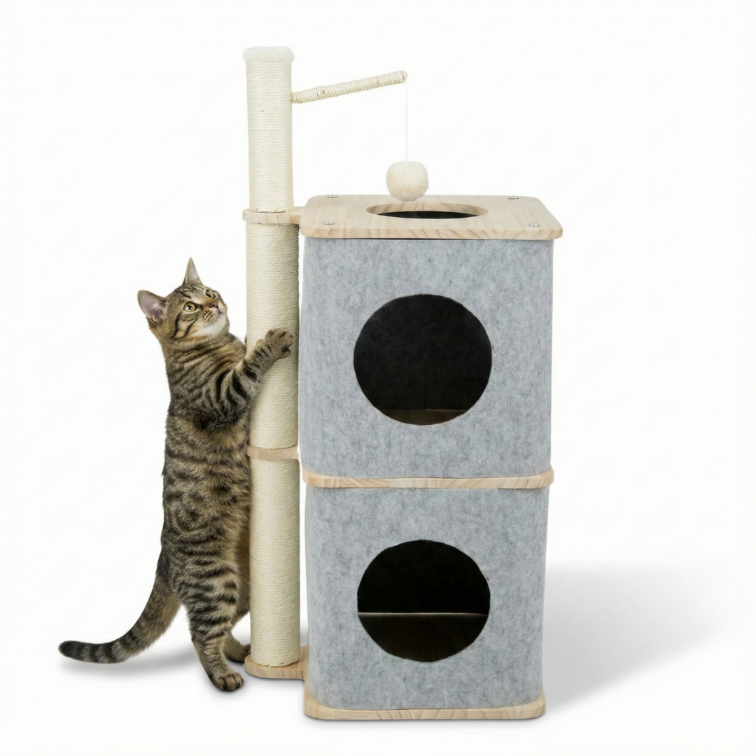 Stacked Cube Cat Tree