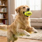 Squeaky Rugby Dog Toy