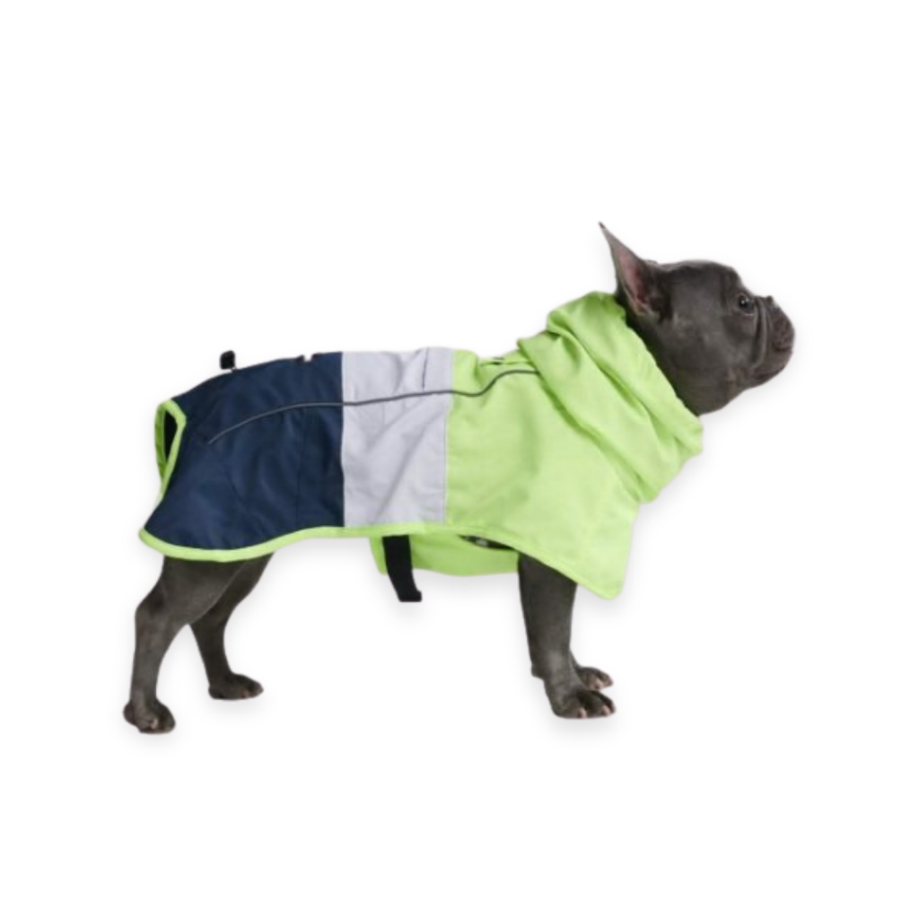 Colourblock hooded Dog Coat