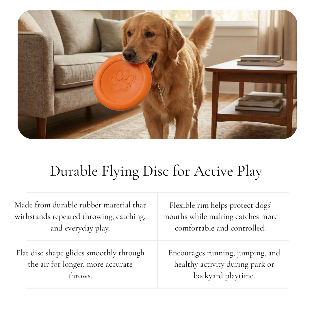 Flying Disc Dog Toy