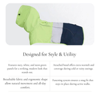 Colourblock hooded Dog Coat
