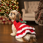 Waggy Pooch Red Festive Pet Dress