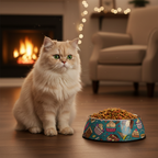 Dessert-Themed Stainless Steel Pet Bowl