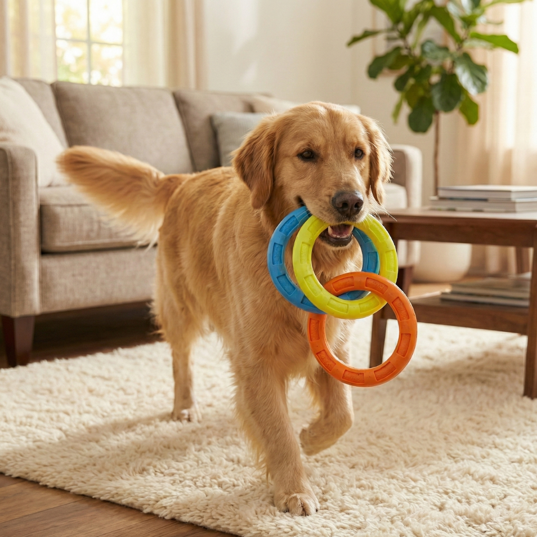 Tough Ring Dog Chew & Fetch Toy