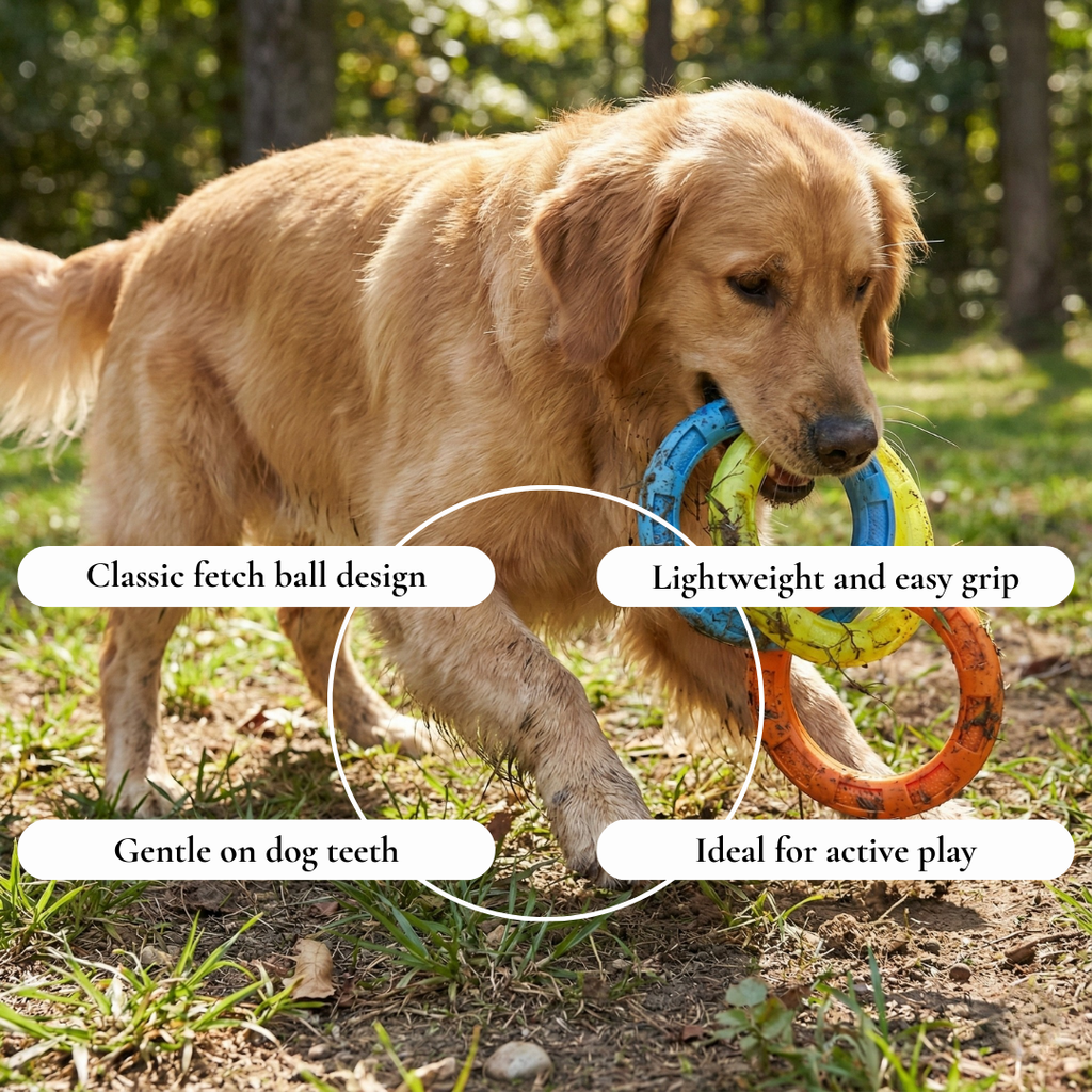 Tough Ring Dog Chew & Fetch Toy