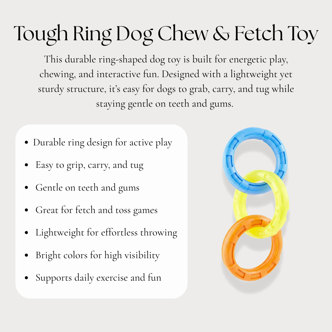 Tough Ring Dog Chew & Fetch Toy