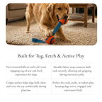 Double Ball Tug Dog Toy