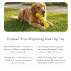 Bone-Shaped Treat Chew Dog Toy