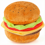 Plush Burger Dog Toy