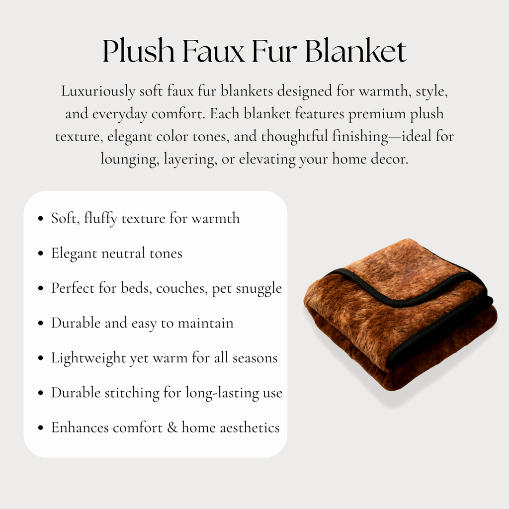 Plush Faux Fur Blanket