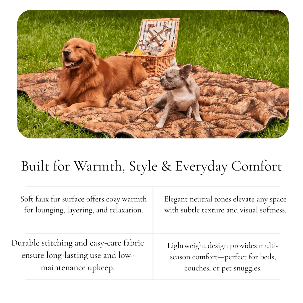 Plush Faux Fur Blanket