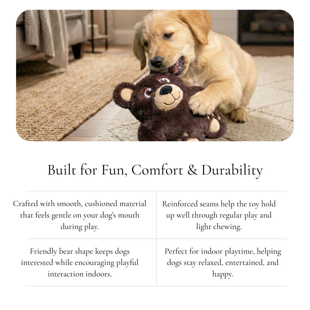 Bear Buddy Plush Dog Toy