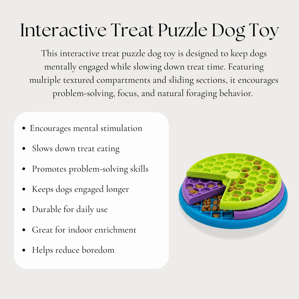 Interactive Treat Puzzle Dog Toy