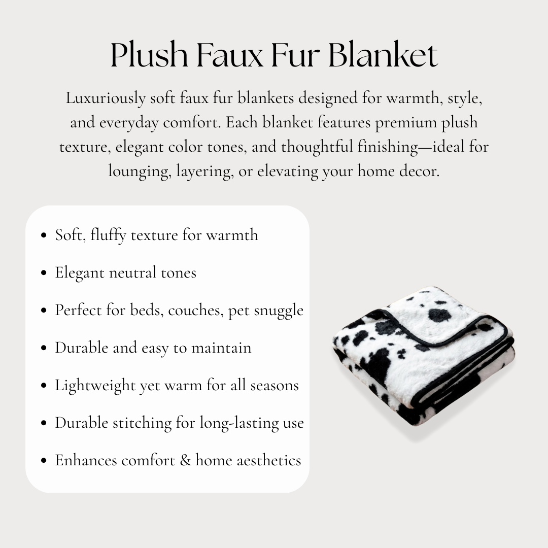 Plush Faux Fur Blanket