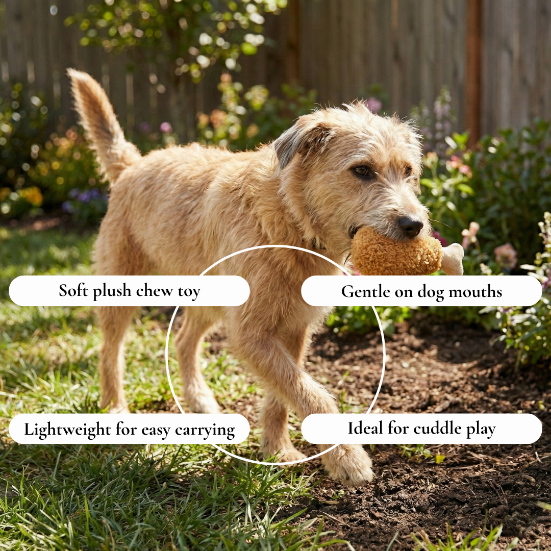 Plush Drumstick Dog Toy