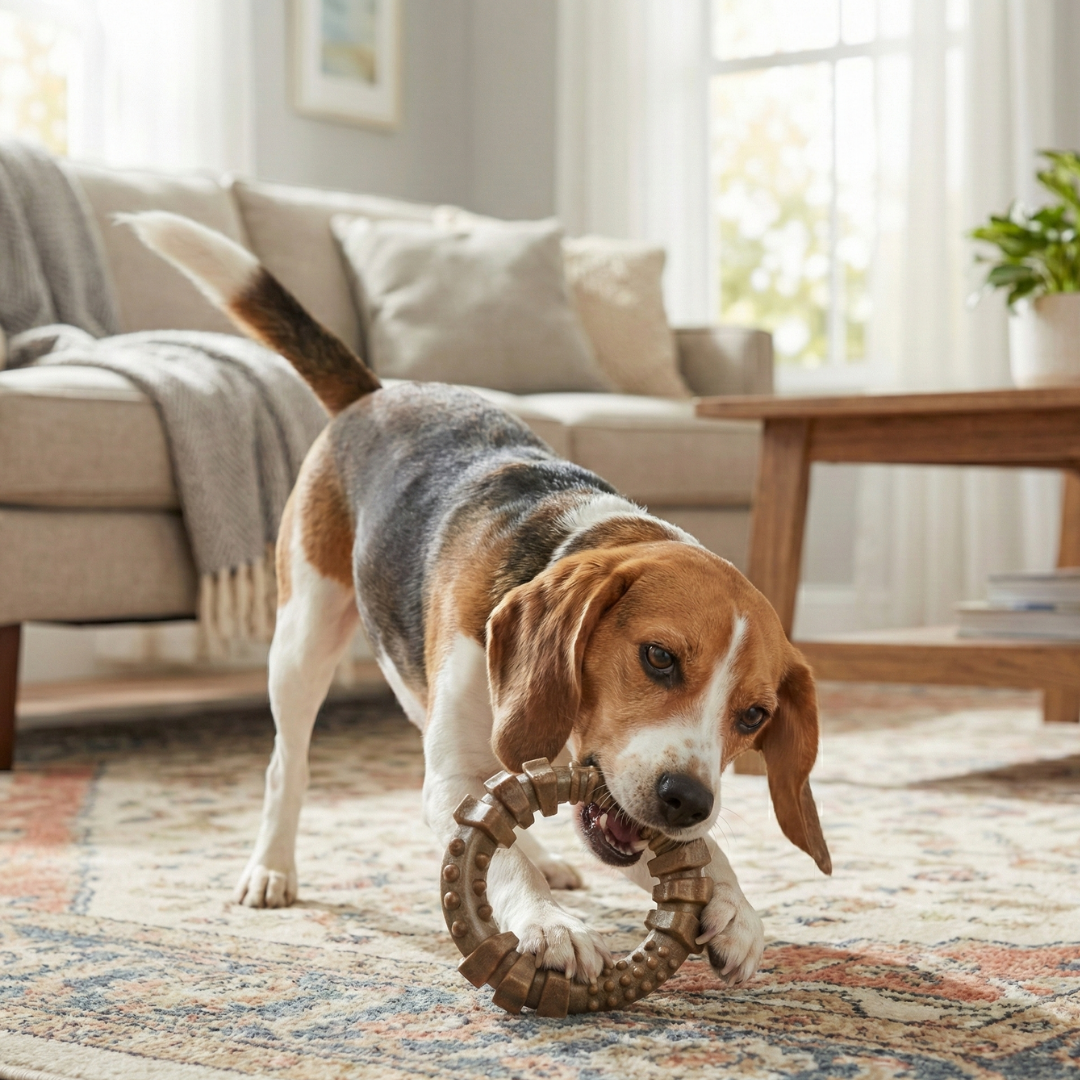 Textured Chew Ring Dog Toy